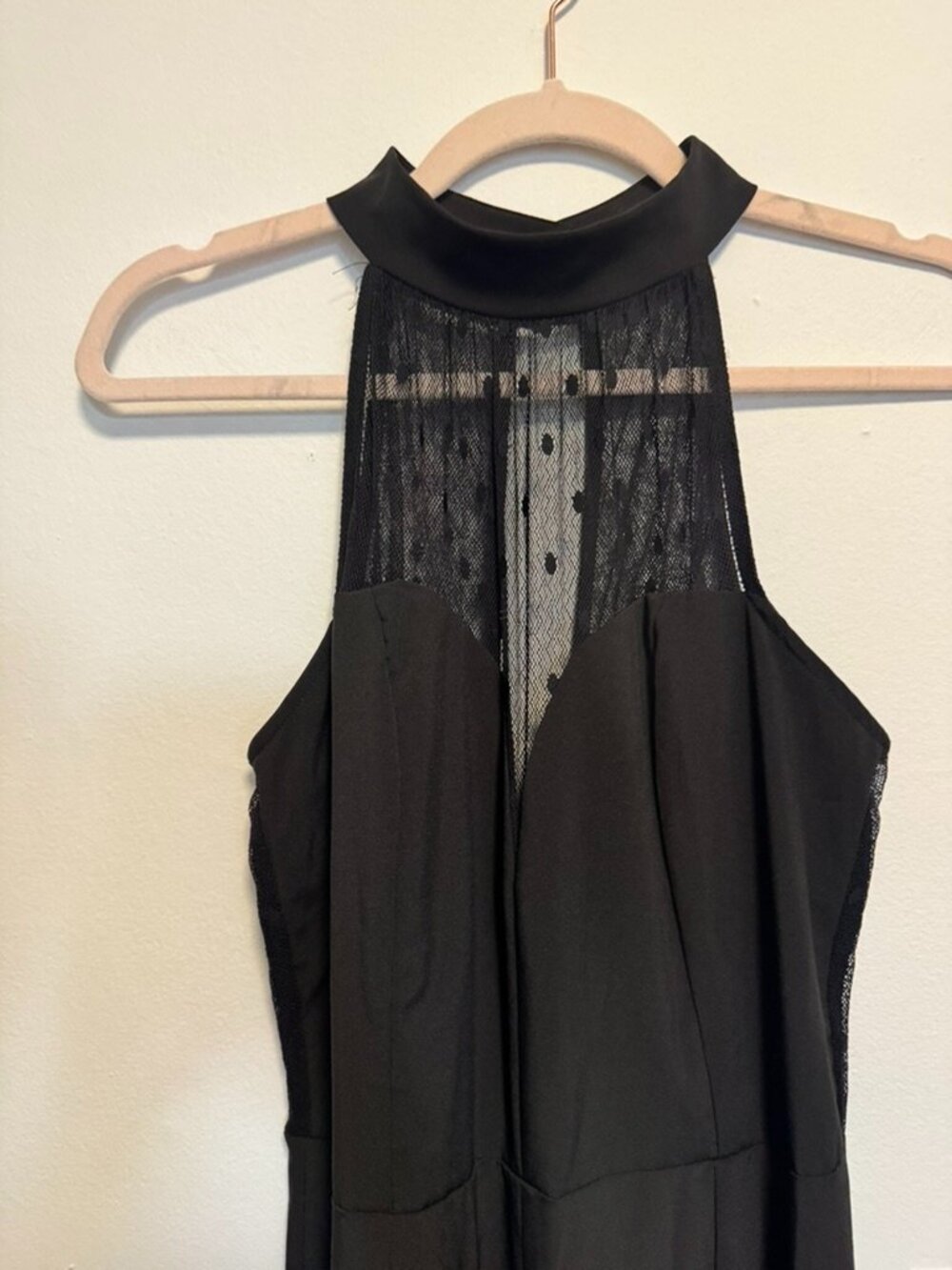 Nasty Gal Jumpsuit Sweetheart Neckline High neck Black M - Picture 3 of 7
